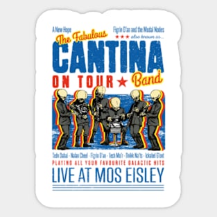 Cantina Band Live At Mos Eisley Sticker